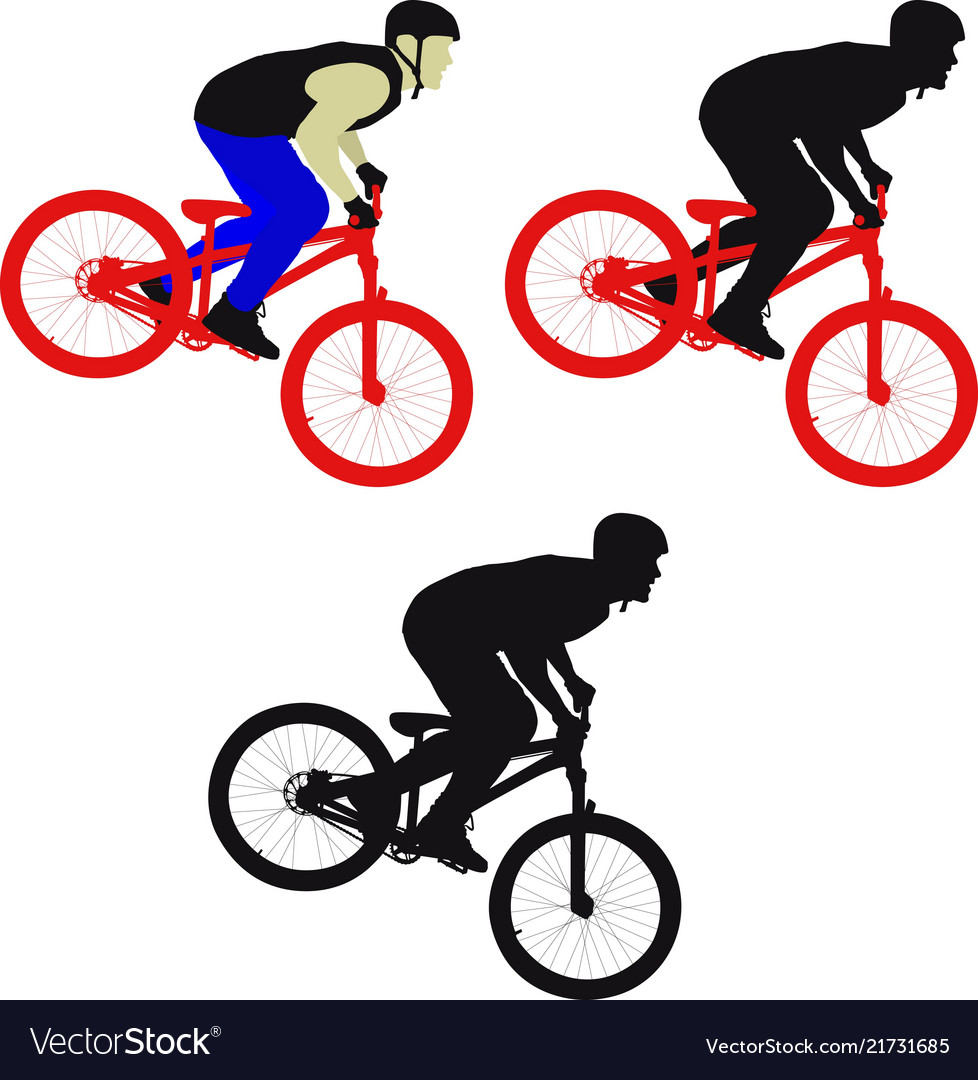 Cyclist Royalty Free Vector Image - VectorStock
