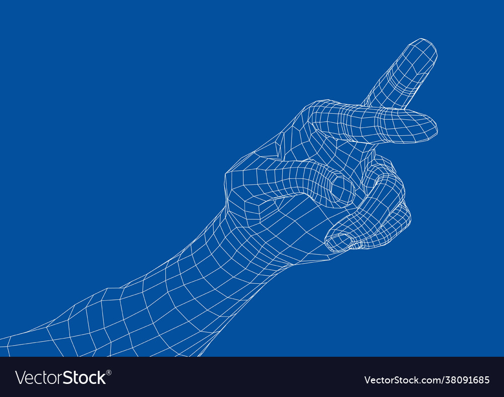 Fingers crossed Royalty Free Vector Image - VectorStock