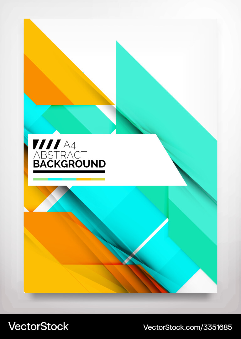 Flyer brochure design template Royalty Free Vector Image