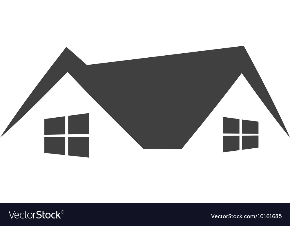 Download Home house silhouette icon graphic Royalty Free Vector Image