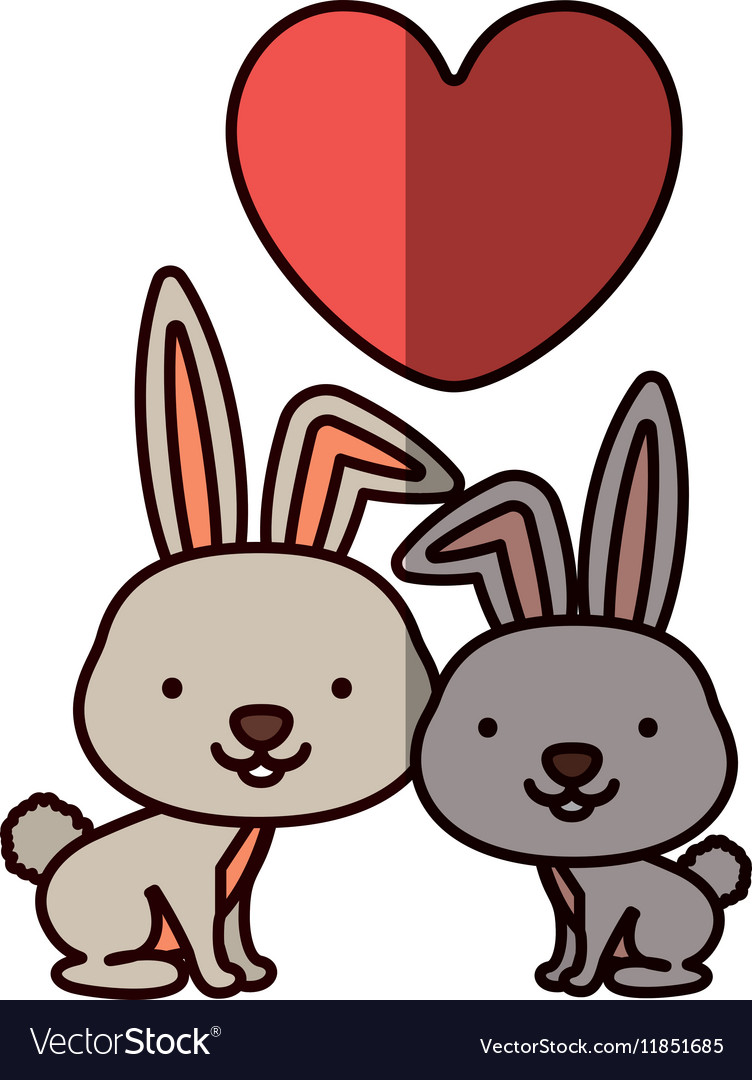 Isolated rabbit cartoon design Royalty Free Vector Image