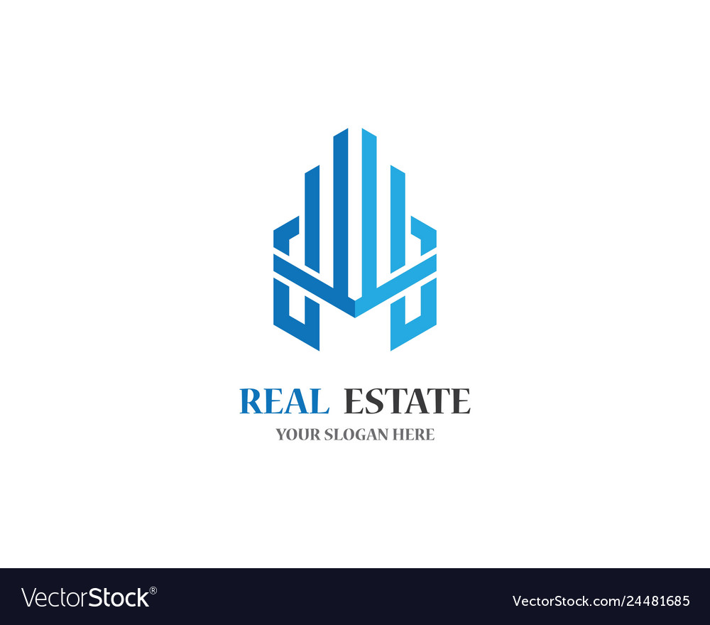 Real estate logo Royalty Free Vector Image - VectorStock