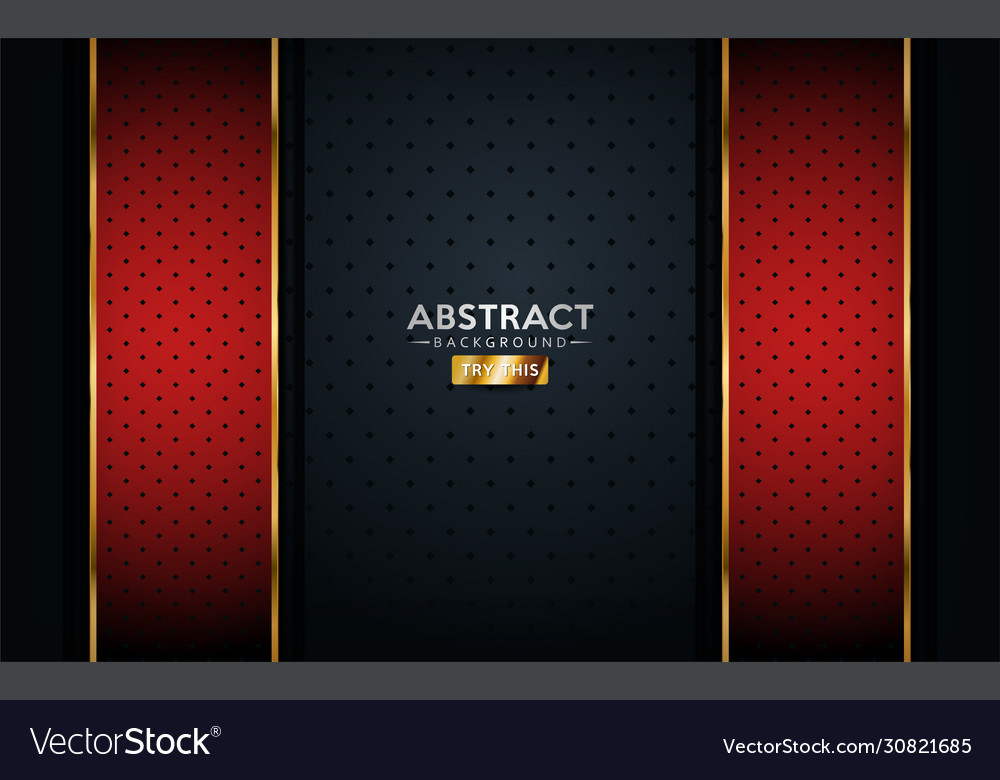 Red and gold with dark background textured Vector Image