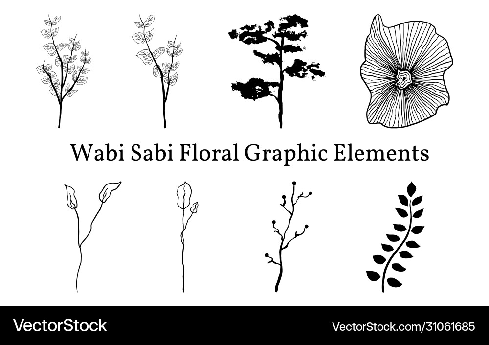 Set black graphic elements Royalty Free Vector Image
