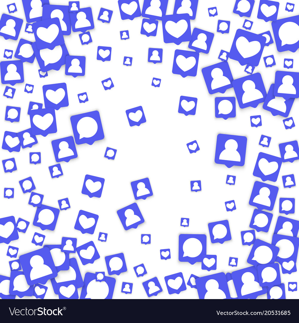 social media background royalty free vector image