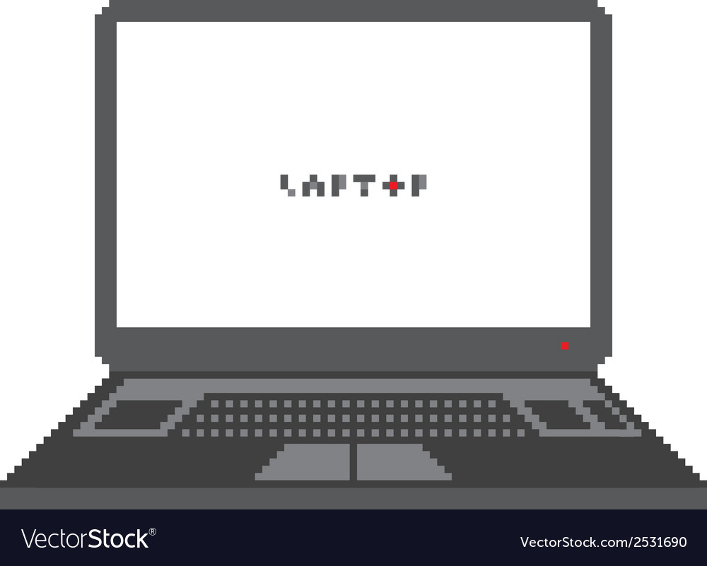 Pixelated technology icons Royalty Free Vector Image