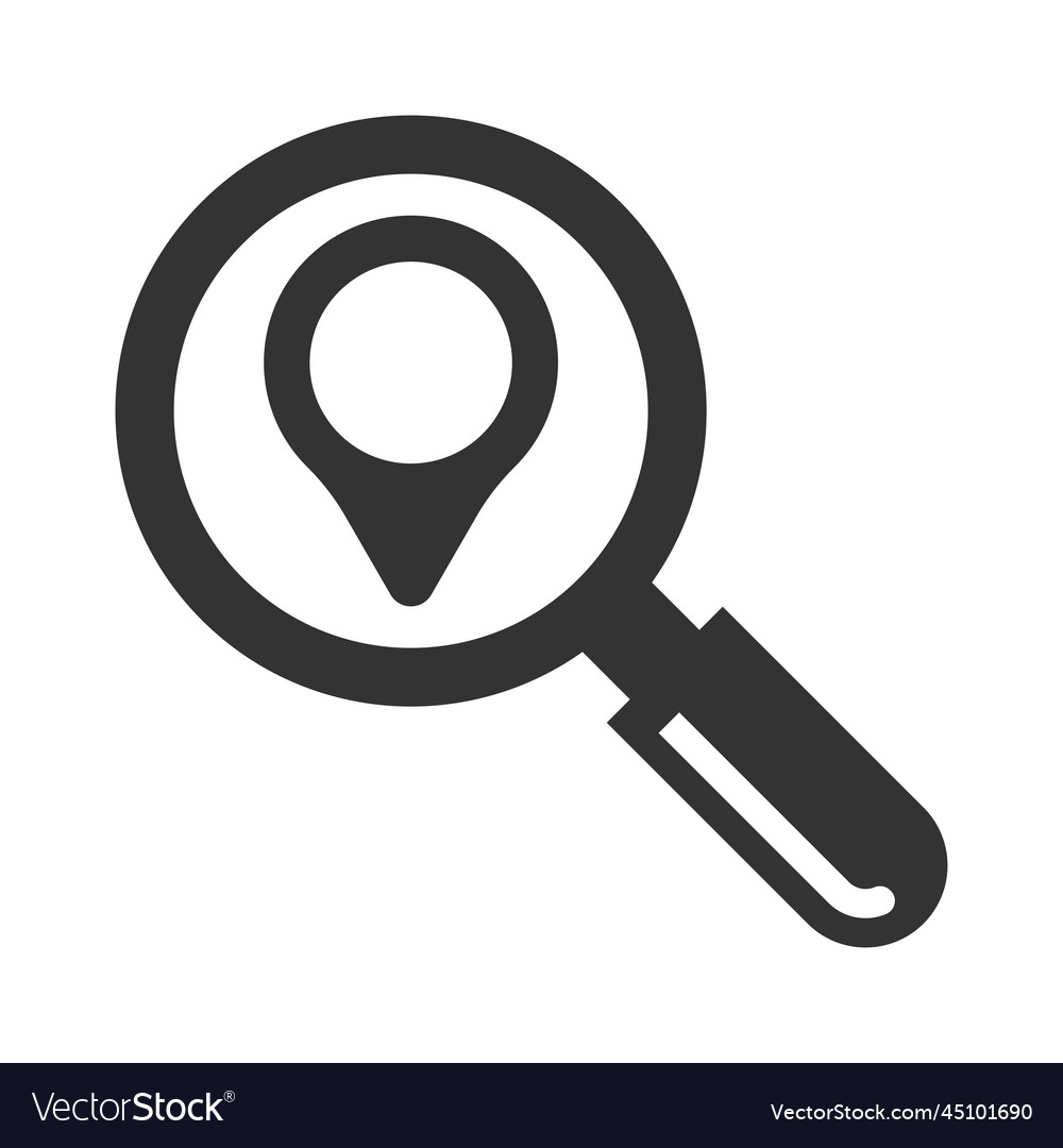 Search location icon Royalty Free Vector Image