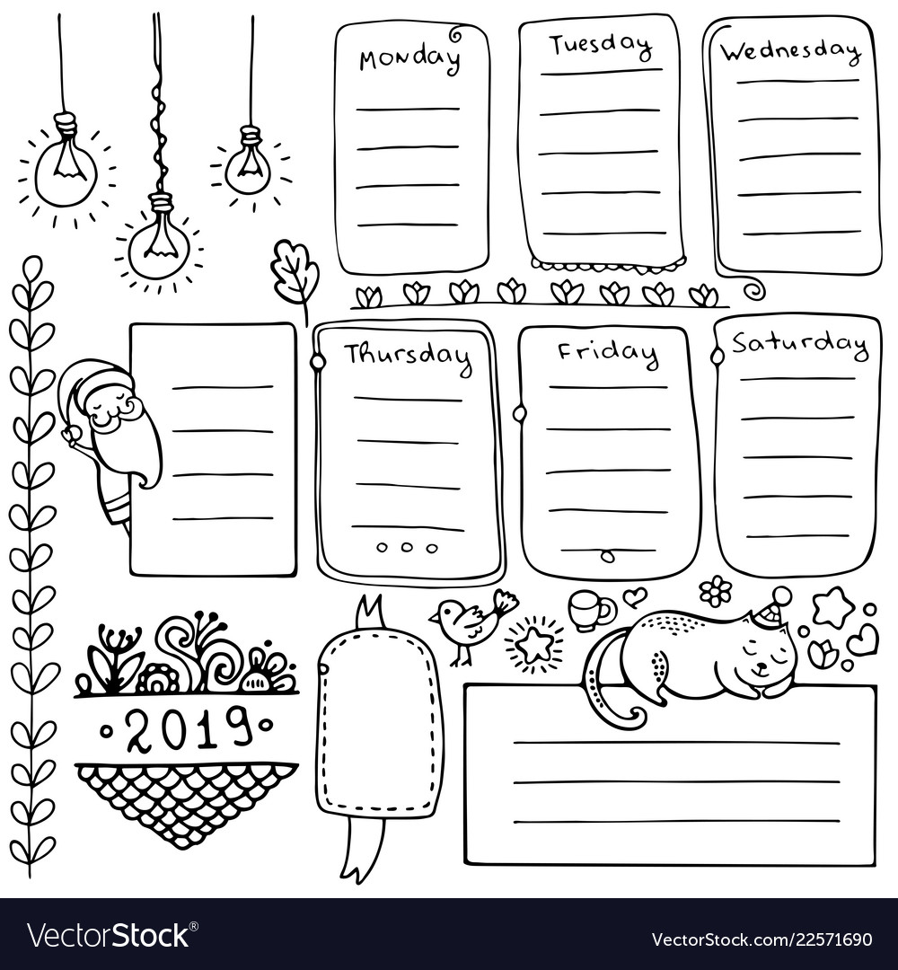 Bullet journal planner set