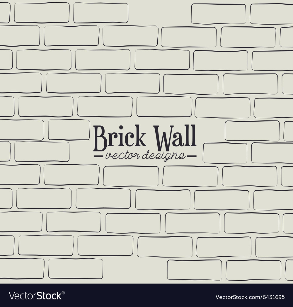 Brick wall design Royalty Free Vector Image VectorStock