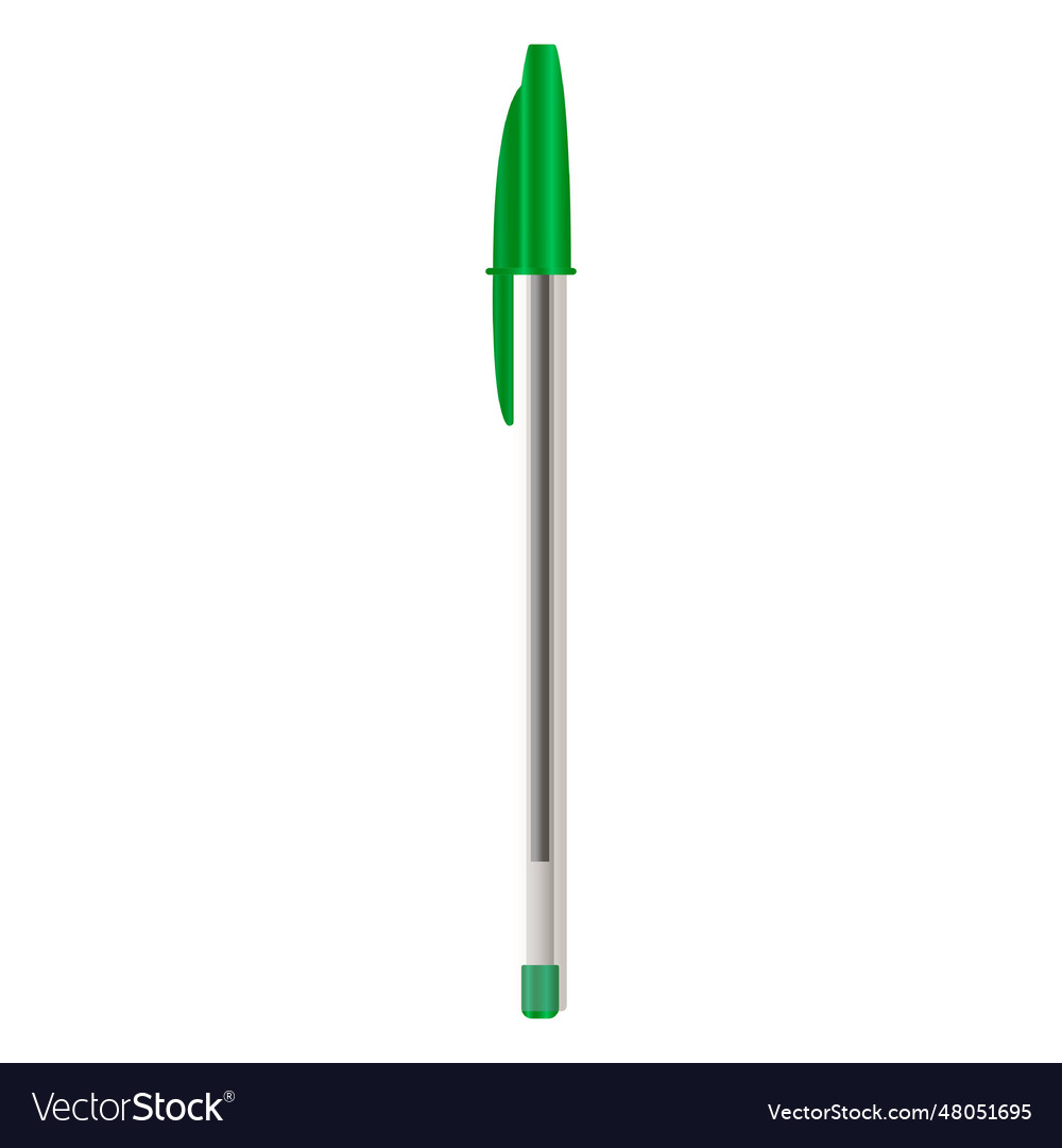 Colored realistic pen design Royalty Free Vector Image