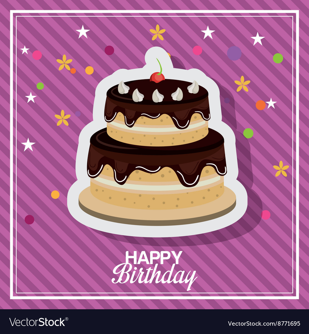 Happy birthday design Royalty Free Vector Image