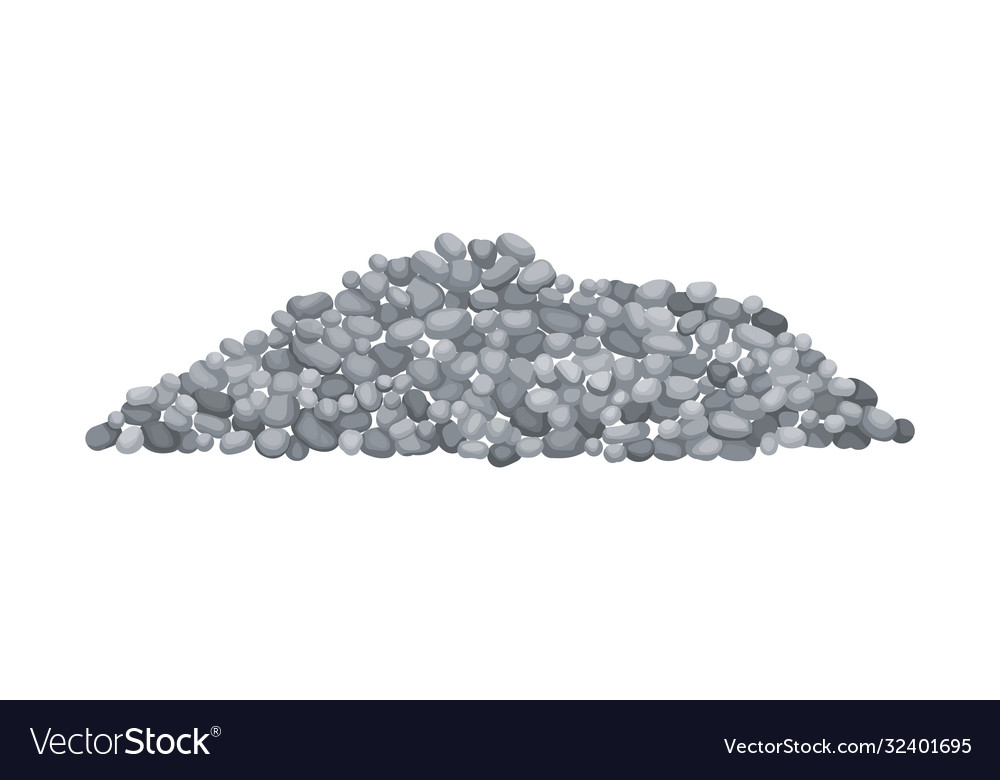 Heap Building Material Gravel Royalty Free Vector Image