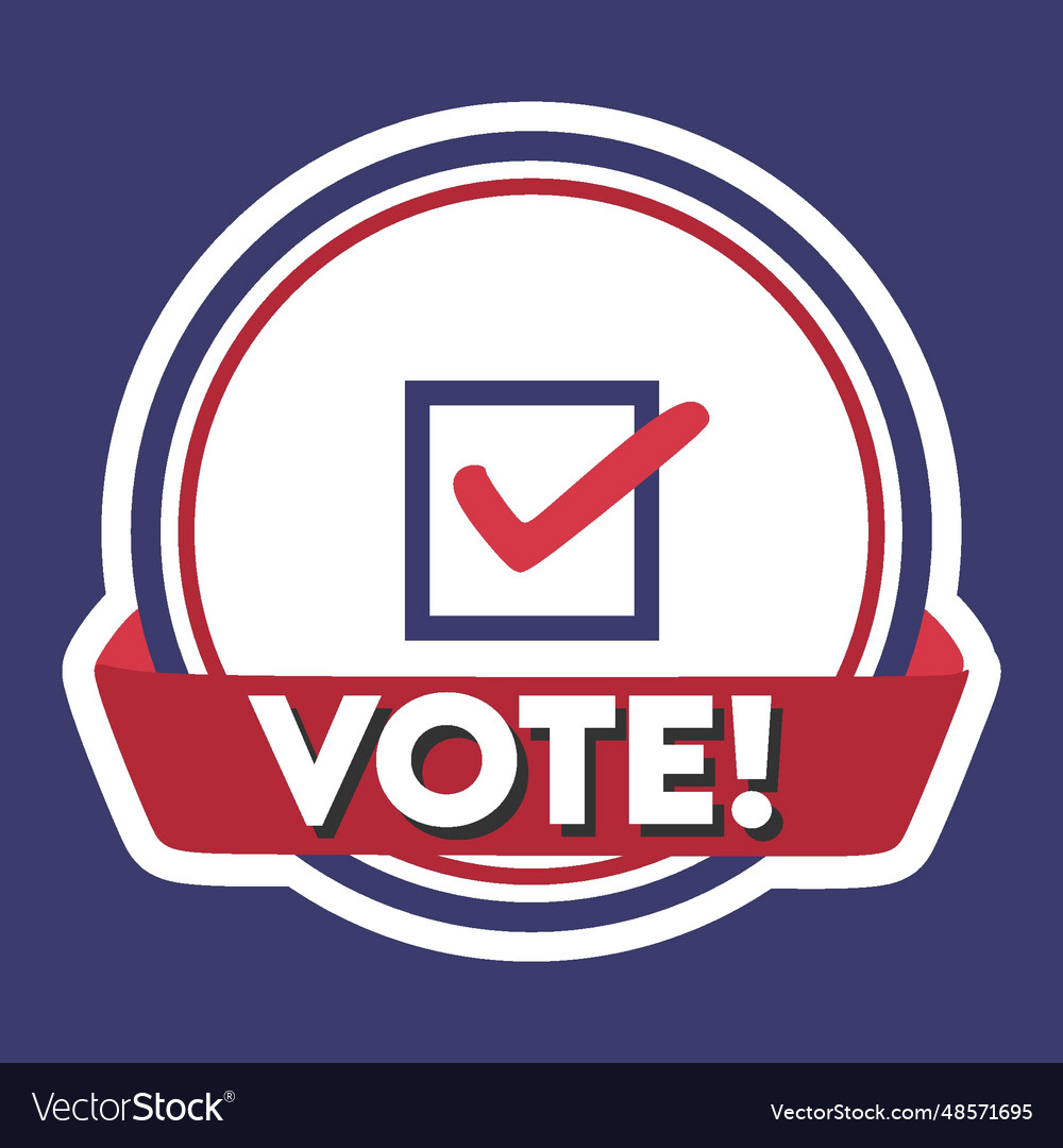 Vote for united states of america 2024 election Vector Image