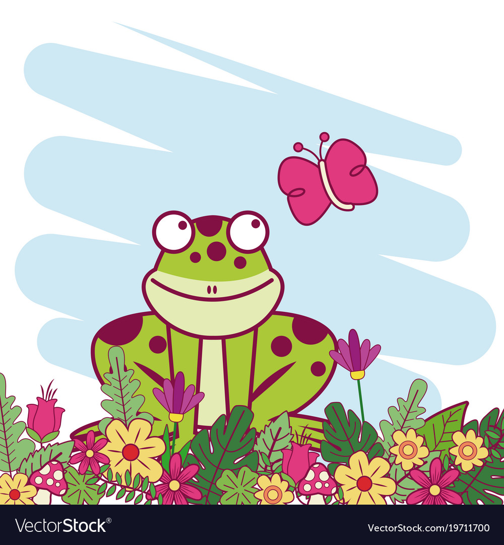 Animals on spring cartoon Royalty Free Vector Image Animals on spring cartoon Royalty Free Vector Image
