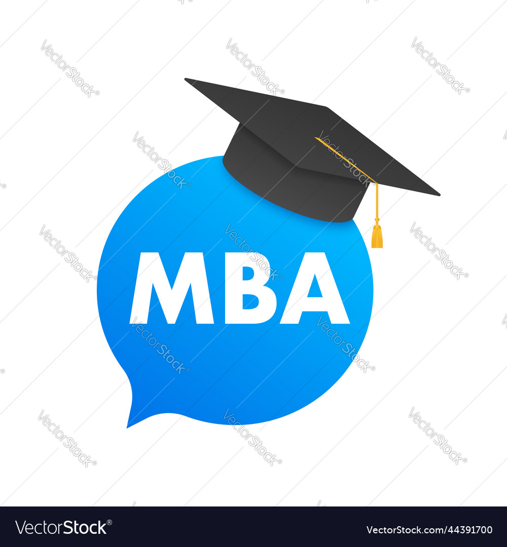 Mba - master of business administration Royalty Free Vector