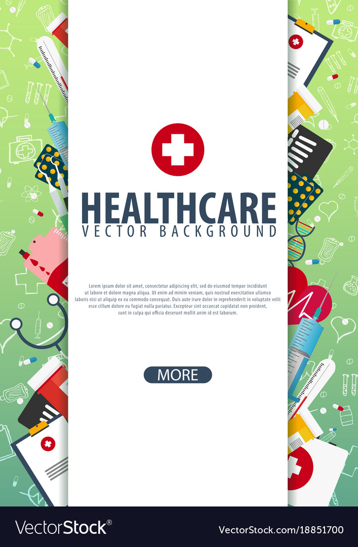 Medical background care health Royalty Free Vector Image