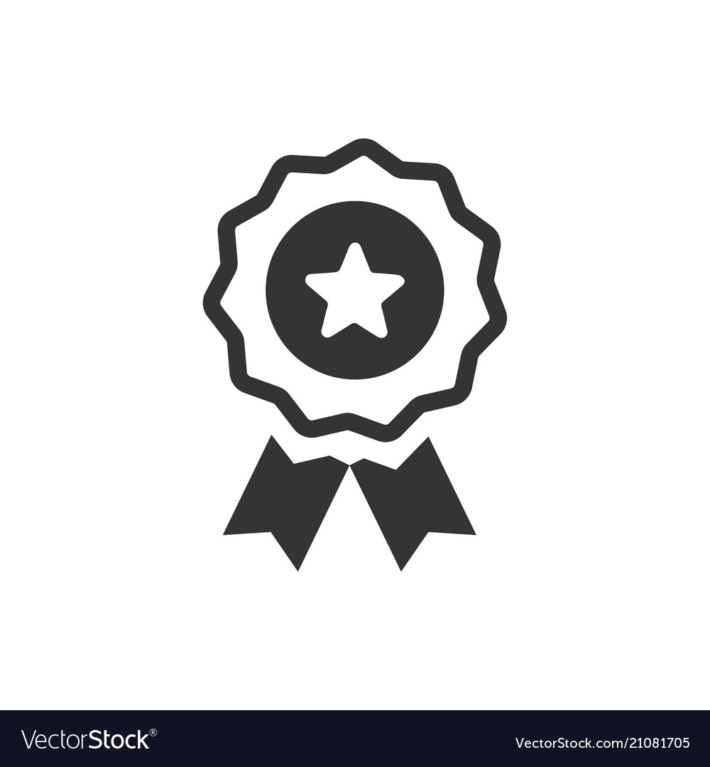 Award ribbon icon Royalty Free Vector Image - VectorStock