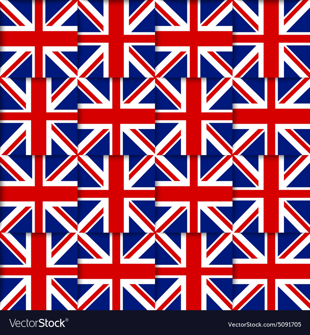 British Seamless Pattern Royalty Free Vector Image