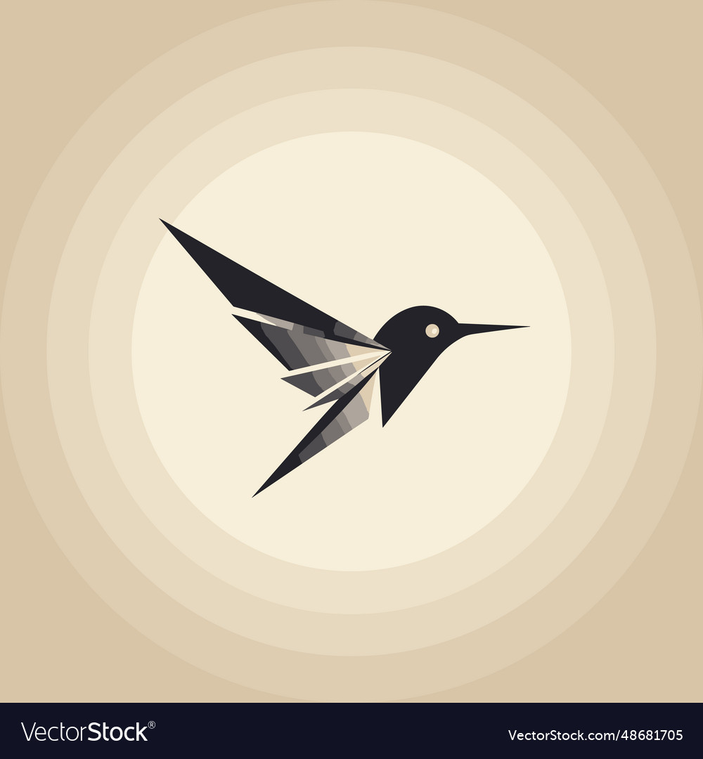 Computer vision technology filled gradient logo Vector Image