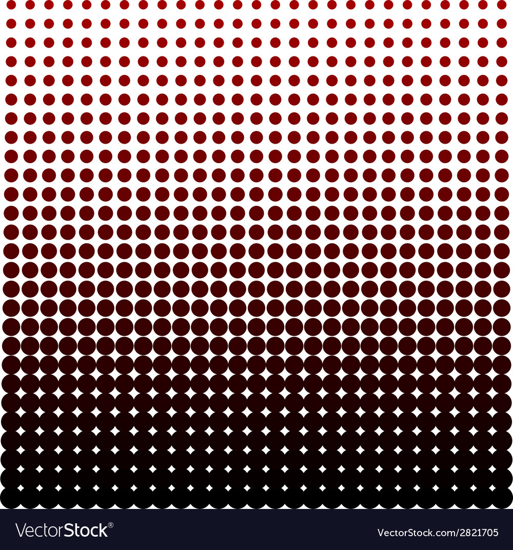 Halftone dots Black and red dots background Vector Image