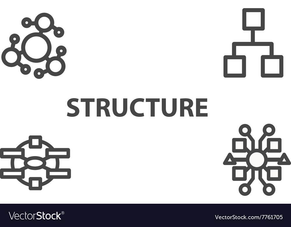 Structure icon from Business Bicolor Set Vector Image