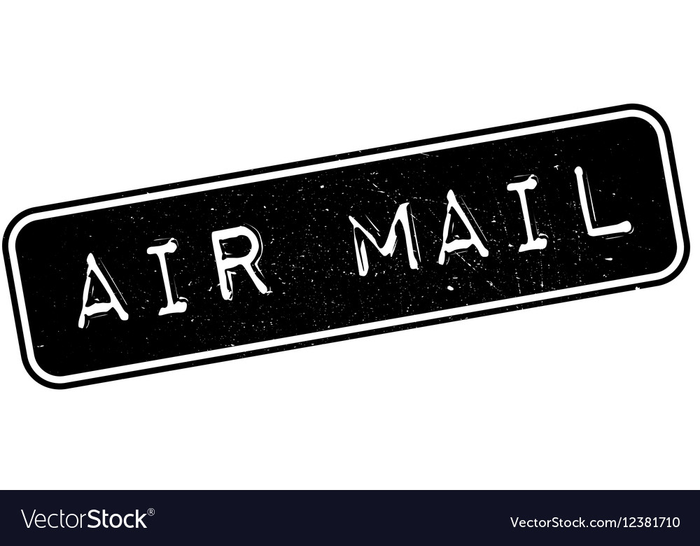 Air mail rubber stamp Royalty Free Vector Image