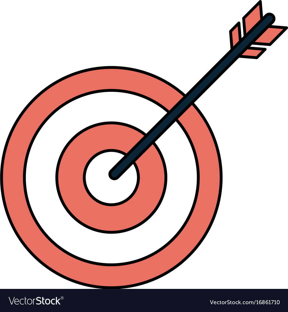 Bullseye or dartboard icon image Royalty Free Vector Image