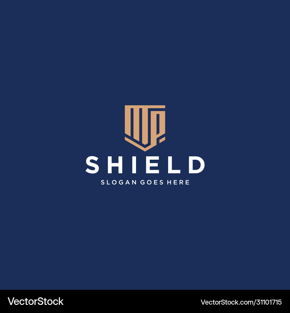 Mp shield logo Royalty Free Vector Image - VectorStock