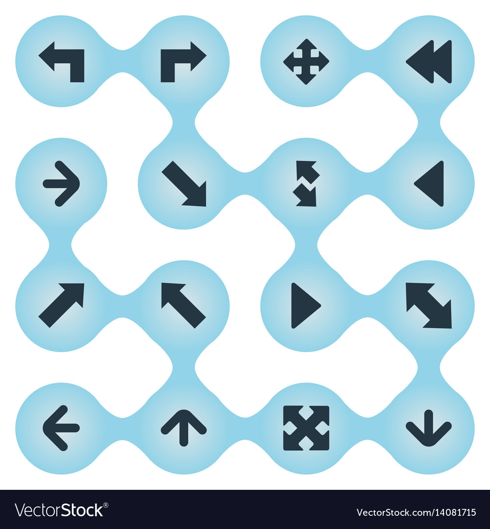 Set Of Simple Indicator Icons Royalty Free Vector Image