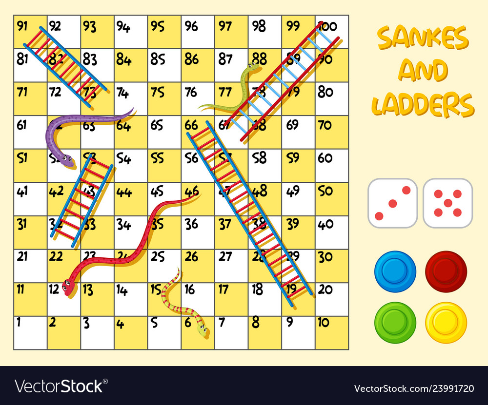 snakes & ladders board game