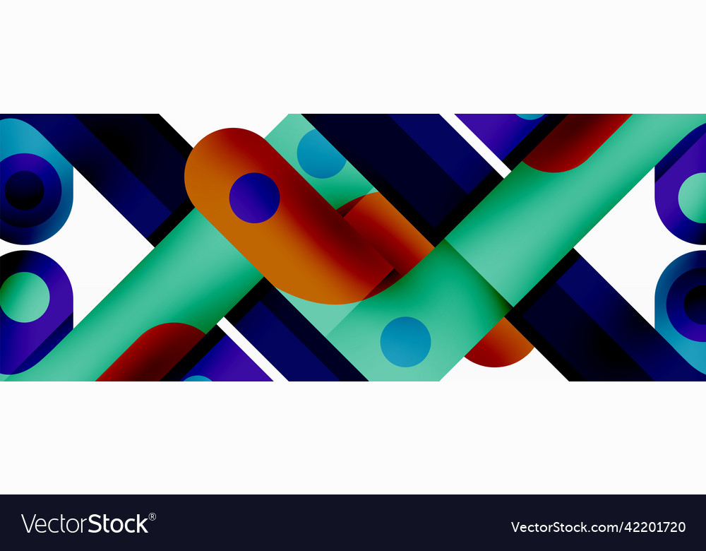 Colorful dynamic stripe composition lines Vector Image