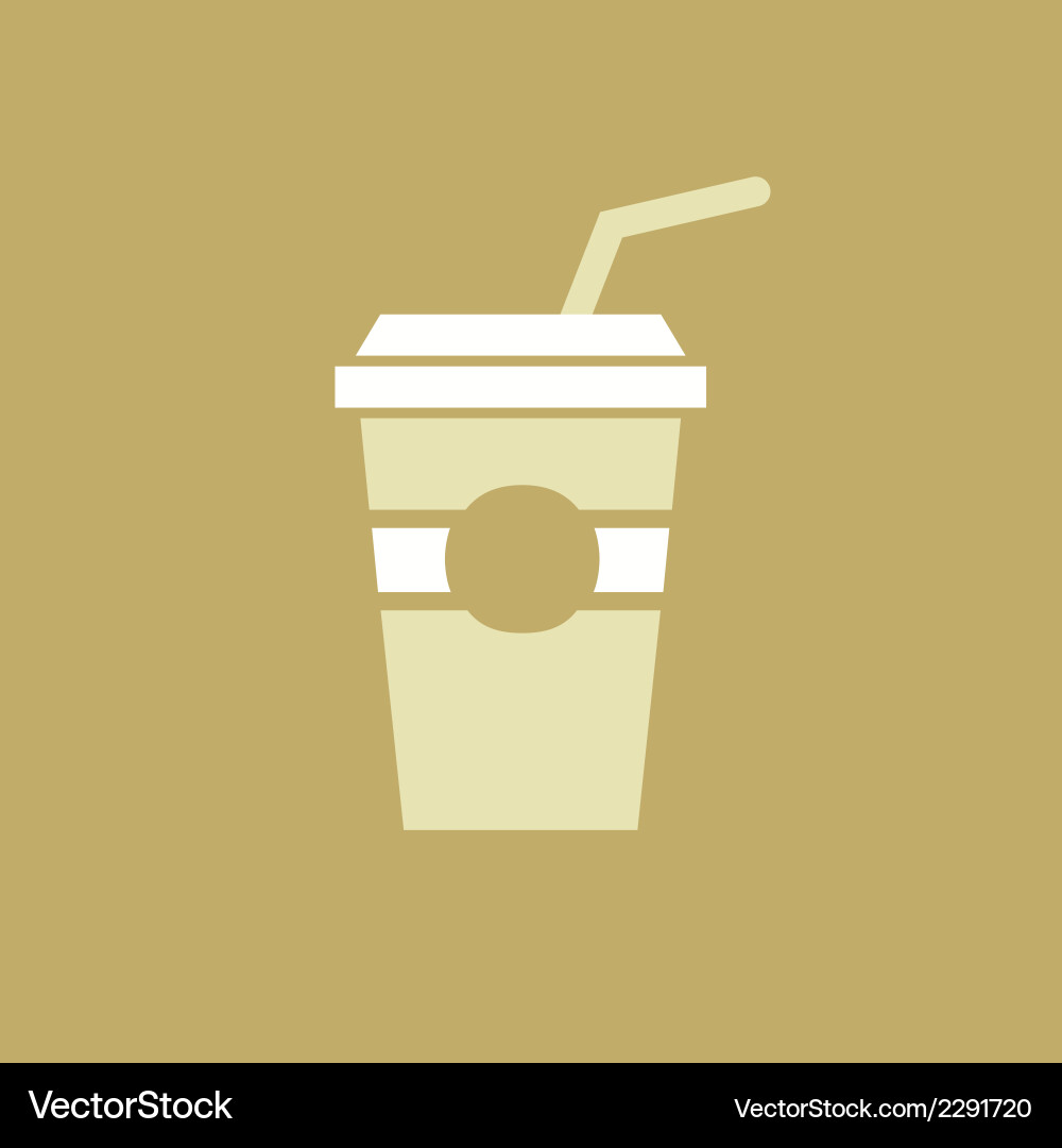 Drink flat icon Royalty Free Vector Image - VectorStock