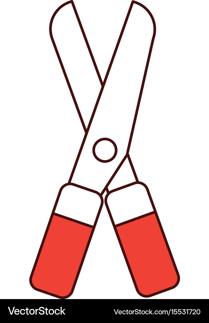 Garden scissors isolated icon Royalty Free Vector Image