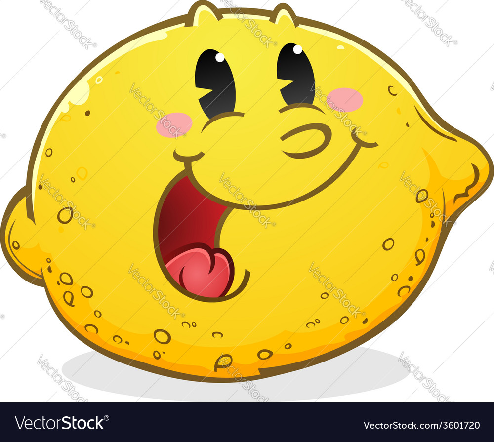 Lemon Cartoon Character Royalty Free Vector Image