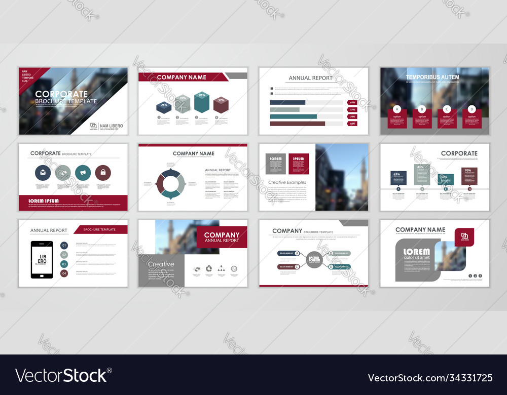 Brochure design set Royalty Free Vector Image - VectorStock