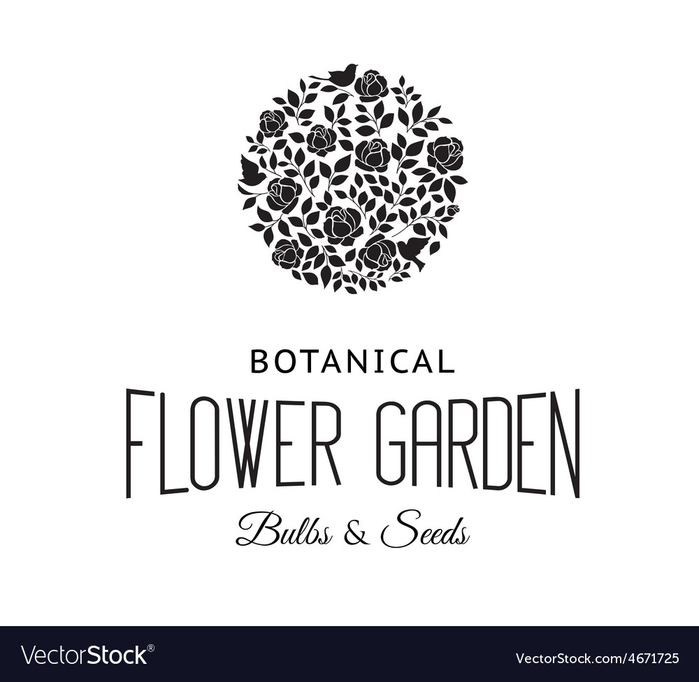 Rose Bush Silhouette Royalty Free Vector Image