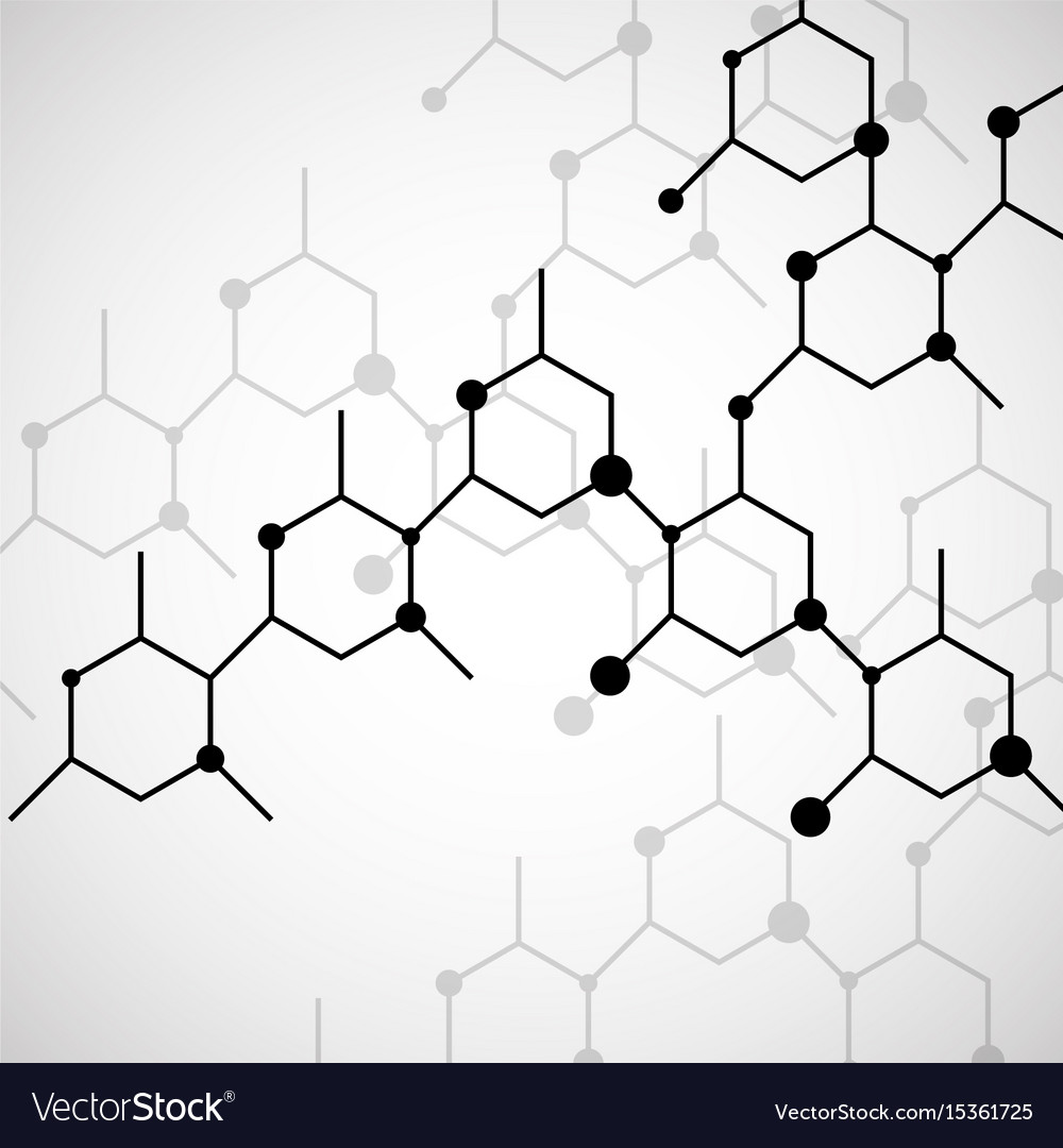 Structure molecule of dna abstract background Vector Image