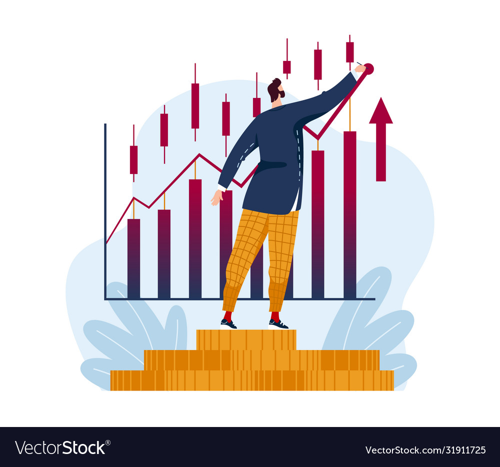 stock market vector