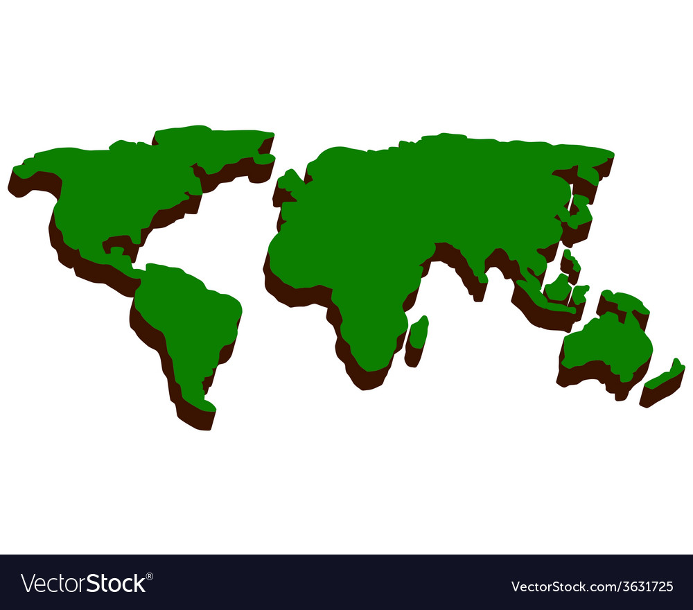 World map Royalty Free Vector Image - VectorStock