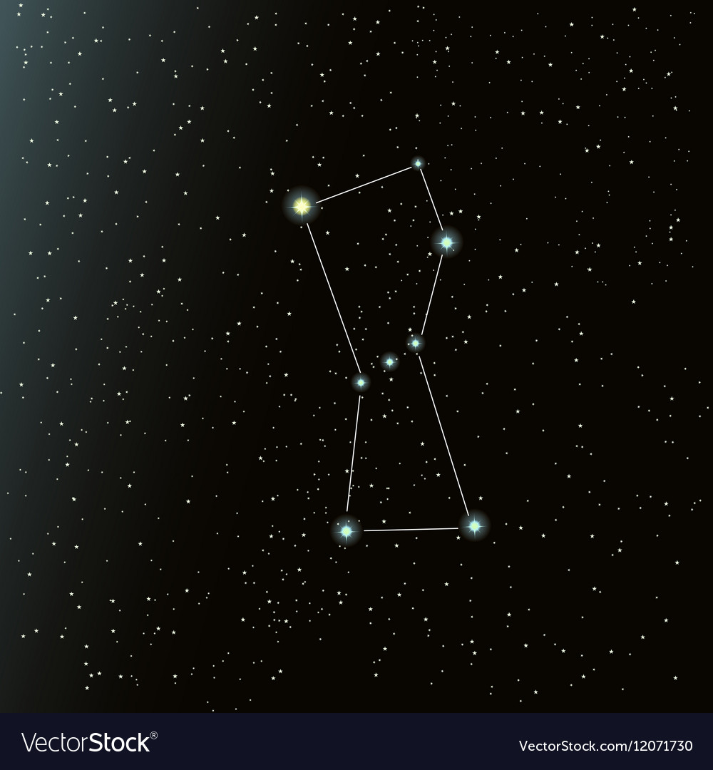 Orion constellation in night sky