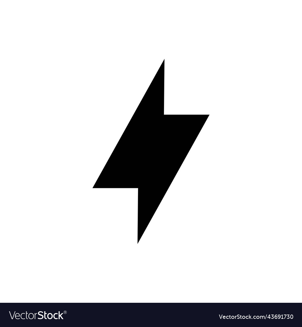 Power lighting electric icon logo Royalty Free Vector Image