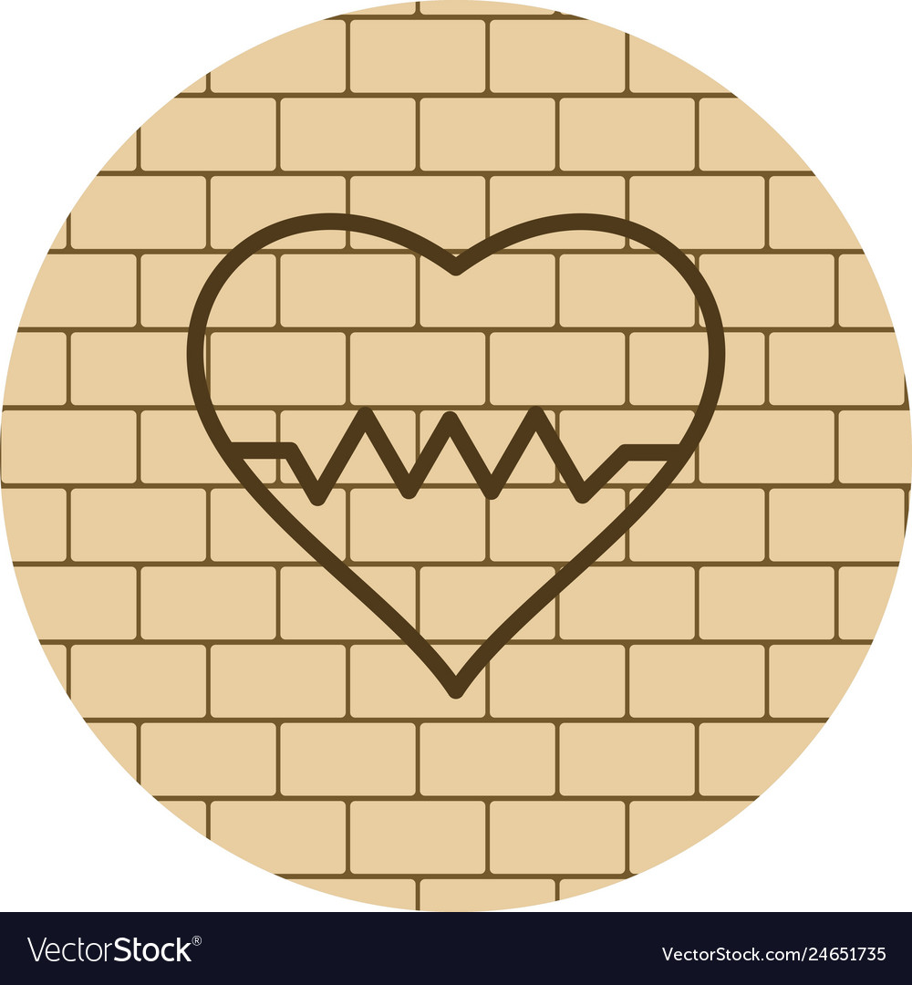 Heart Beat Icon Royalty Free Vector Image Vectorstock 1199