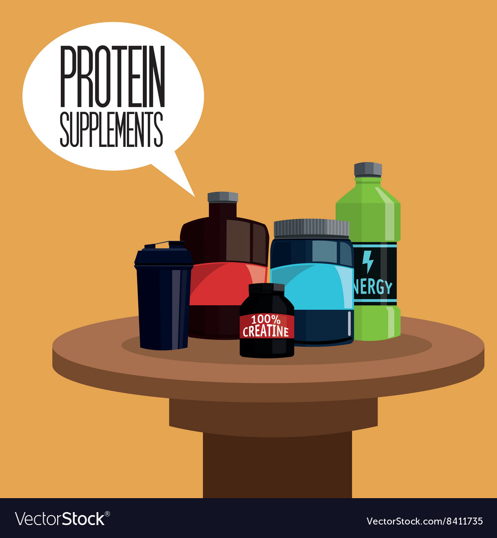 Icon of protein supplement design Royalty Free Vector Image
