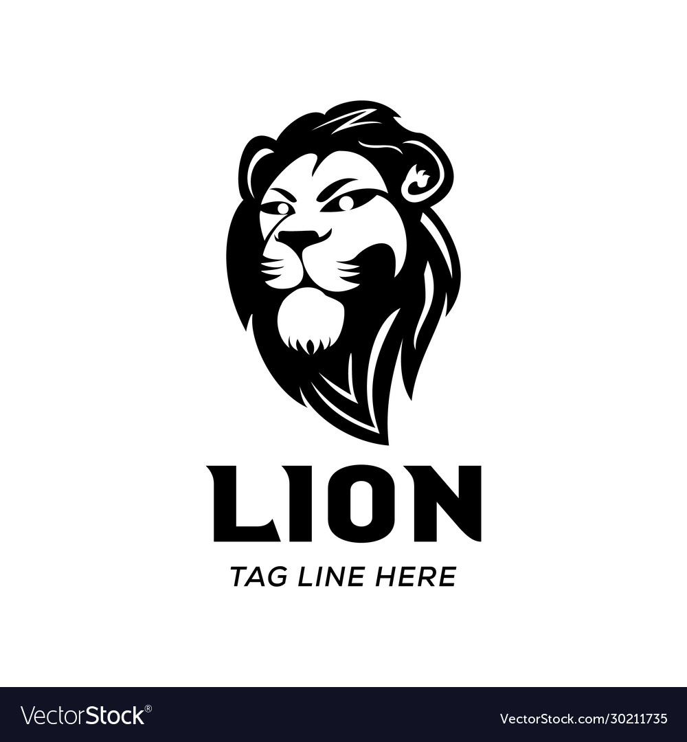 Lion Logo Template Design Royalty Free Vector Image