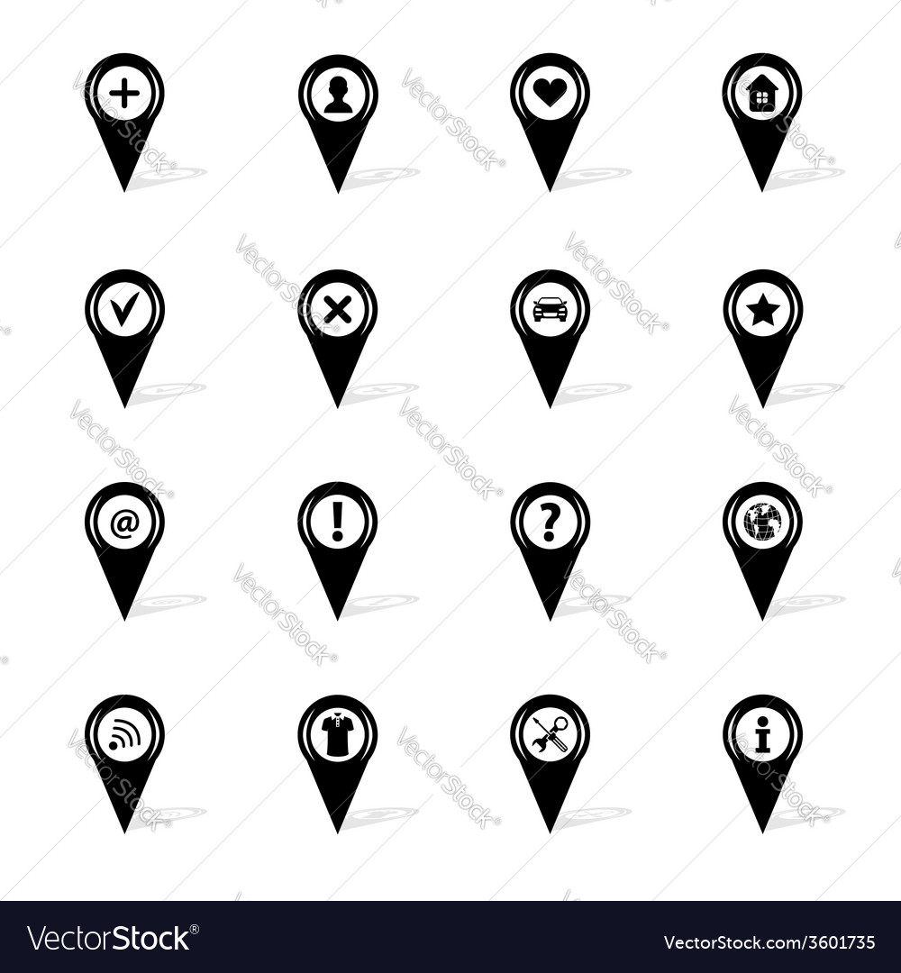 Map pins