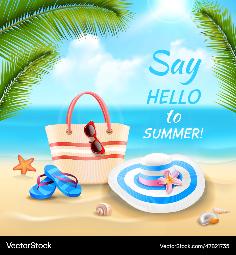 Vacation background Royalty Free Vector Image - VectorStock