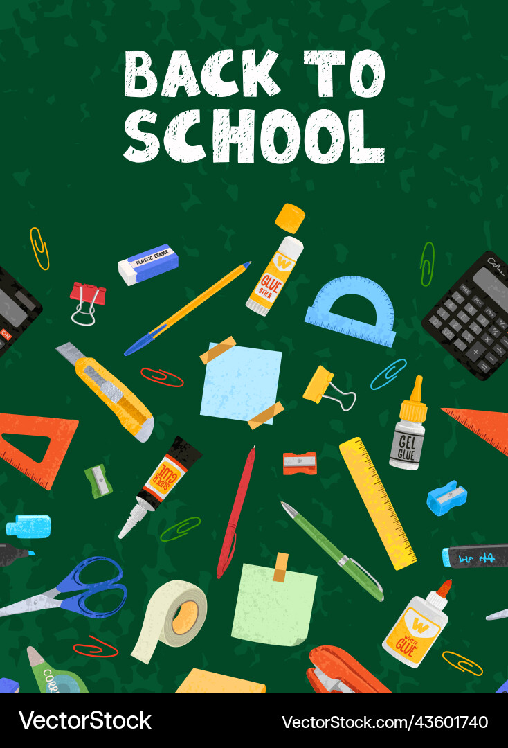 Back to school Royalty Free Vector Image - VectorStock