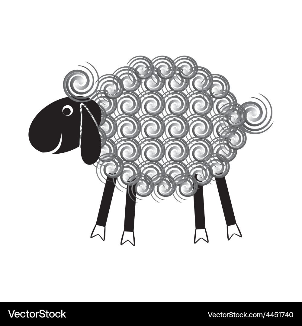 Cute sheep Royalty Free Vector Image - VectorStock
