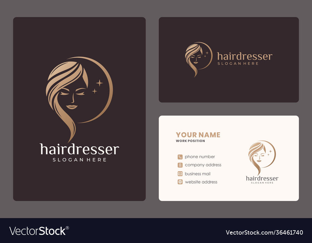 Elegant beauty moman logo design can be used Vector Image