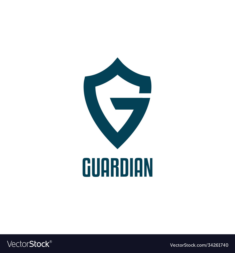 Letter g logo for guard symbol Royalty Free Vector Image